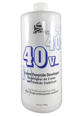 Super Star Cream Peroxide Developer bottle enables precise lifting for consistent hair color results.