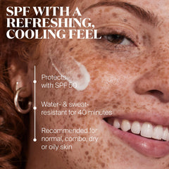Supergoop! Every. Single. Face. Watery Lotion dispense cap enables easy, mess-free daily skincare protection.