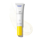 Supergoop Lipscreen Shine bottle shows clear lip gloss with SPF 40 protection.