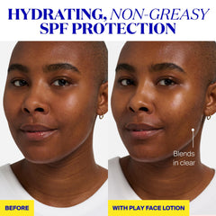 Supergoop! PLAY Everyday Face Lotion fragrance-free formula suitable for sensitive skin.