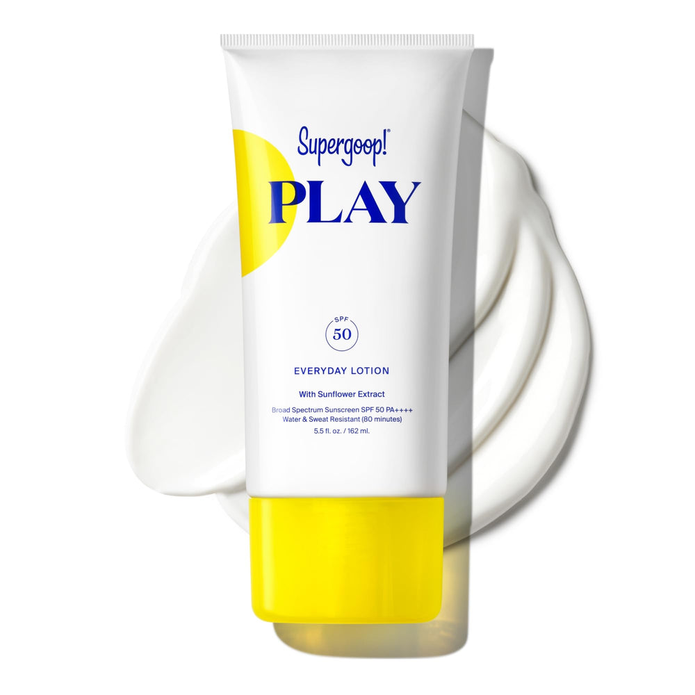 Supergoop PLAY Everyday SPF 50 bottle top view for daily protection