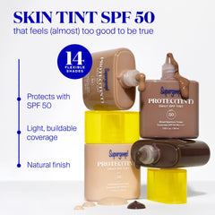 Protec(tint) Light buildable coverage demo demonstrates immediate smoothing effect.
