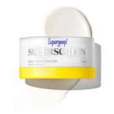 Supergoop Superscreen bottle front shows SPF 40 PA+++ protection for daily protection
