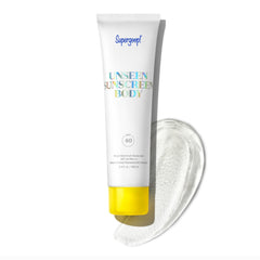 Supergoop! Unseen Sunscreen Body SPF 40 bottle shows invisible protection for everyday wear