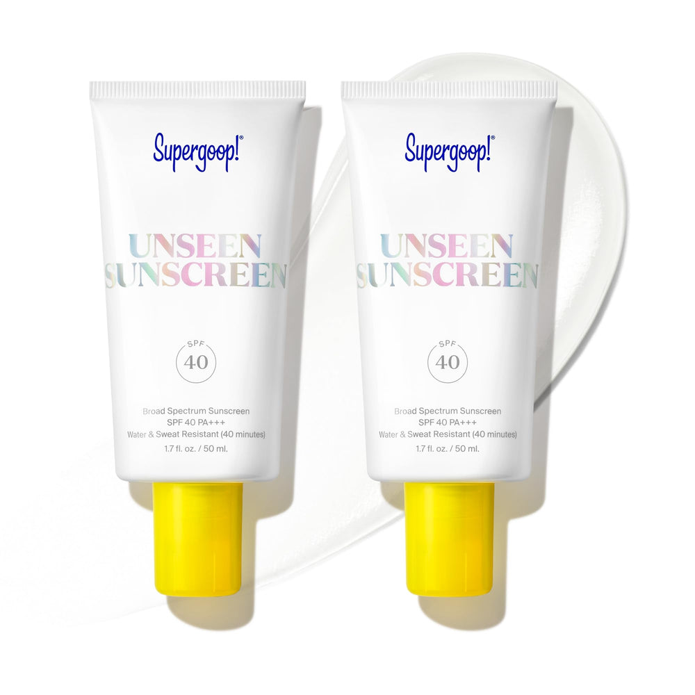 Supergoop Unseen Sunscreen bottle with SPF 40, invisible protection