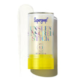 Supergoop Unseen Sunscreen Stick packaging showing portable design for on-the-go protection