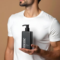 Superior Mane hair growth shampoo foam close-up highlights cleansing action and gentle lather.