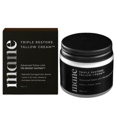 Superior Mane Wrinkle Repair Tallow Balm jar closeup highlighting rich hydration.