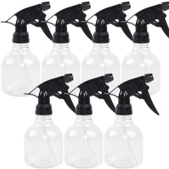 SUPERLELE 8oz spray bottle transparent body for easy content monitoring and labeling.