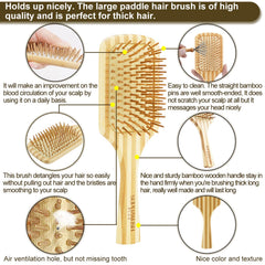 Detangling in action with Superwash Plus bamboo brush on hair