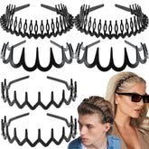 Supgoodom zigzag headbands 6-pack in bright colors for everyday styling.