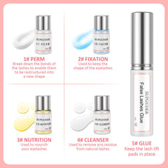 SUPGUDER lash lift kit adhesive ensures stable pad placement for reliable results