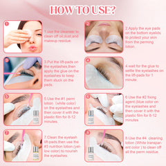 SUPGUDER lash lift kit eye-shields protect eyes during lifting for comfort