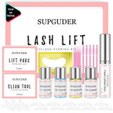 Supguder lash lift kit unboxing shows organized tools for salon-grade results.