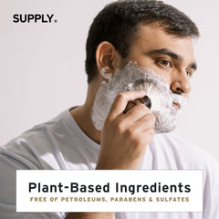 Supply White Birch & Sage scent lather evokes earthy aroma for daily grooming