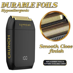 Supreme Trimmer Crunch STF602 stubble finish for clean lineups and subtle texture