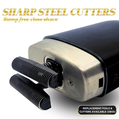 Supreme Trimmer hypoallergenic-foil features hypoallergenic surface reducing irritation during use.