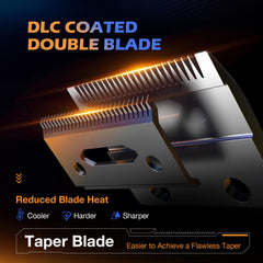 SUPRENT PRO taper blade enables fade-friendly precision with adjustable lengths.