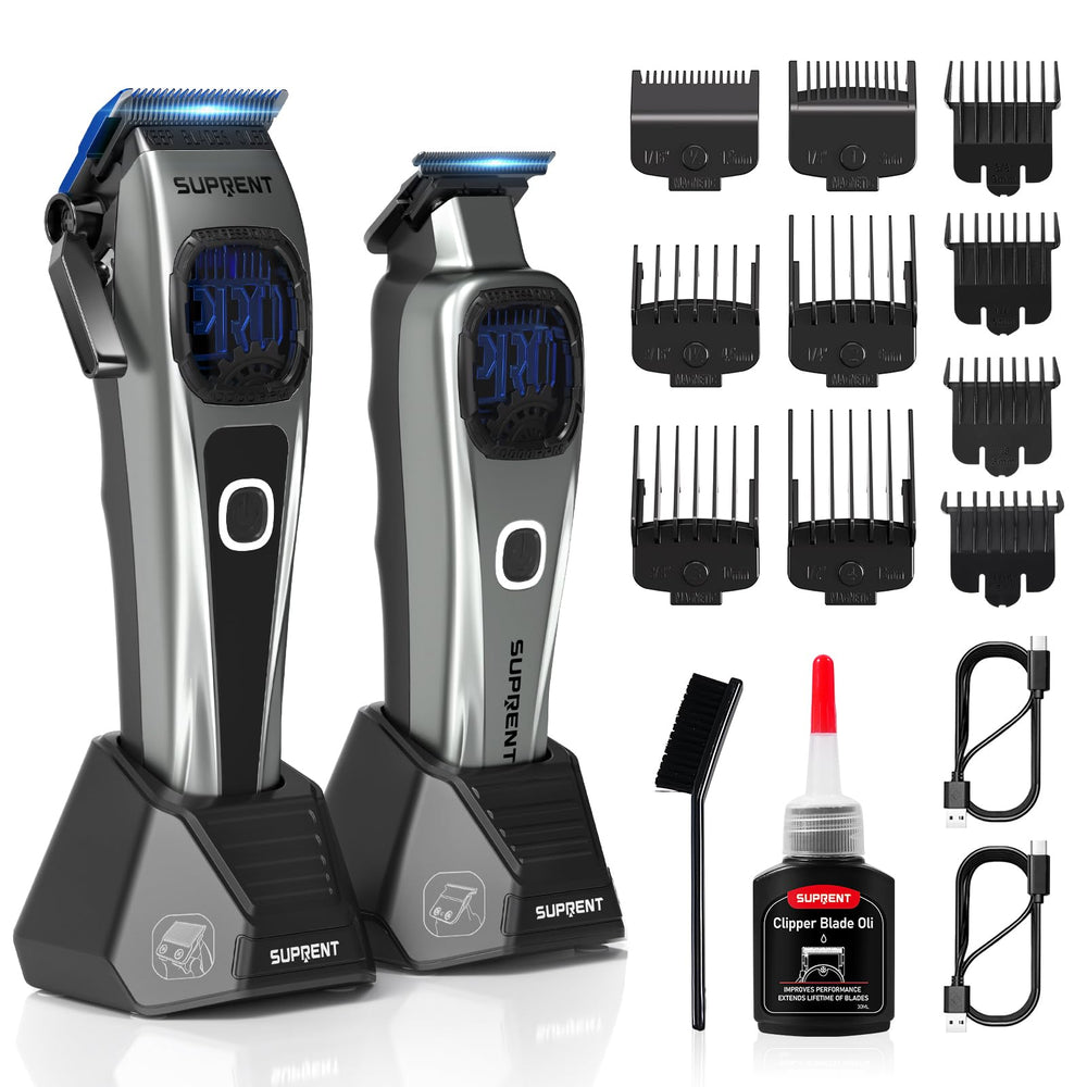 SUPRENT professional hair clipper front view for barber-grade precision
