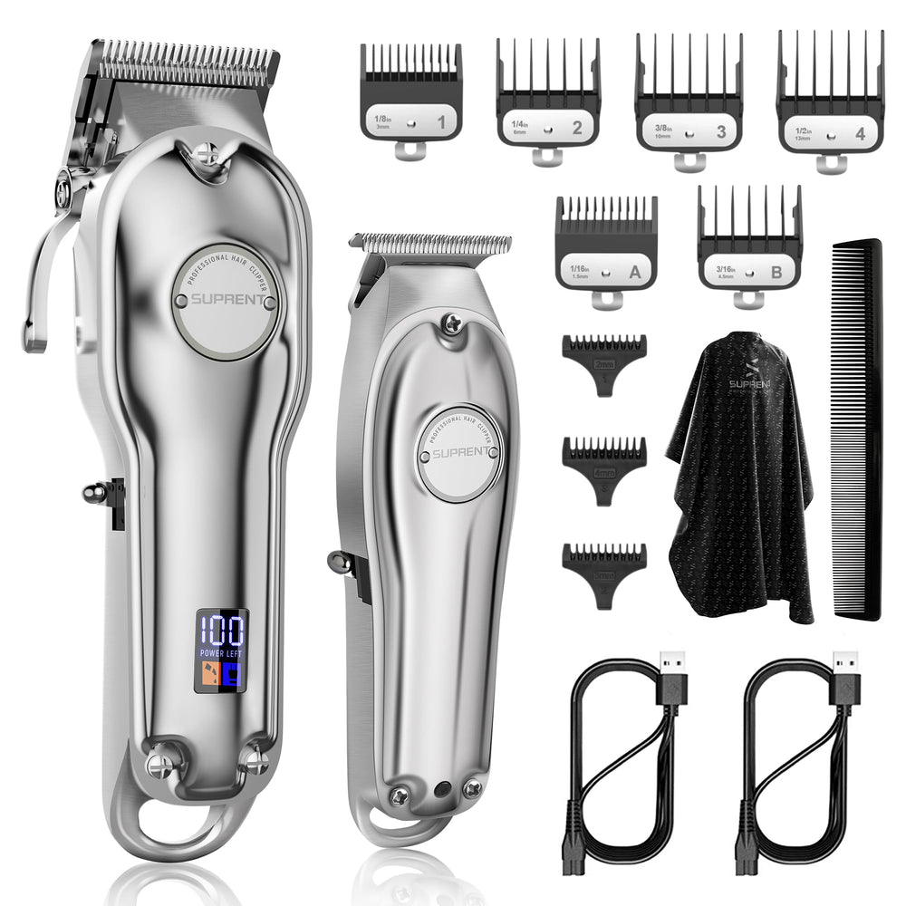 SUPRENT PRO front view shows professional-grade clippers for barber use.