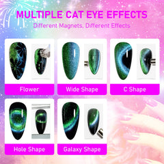 SUPWEE cat eye aurora effect for shifting colors under light.