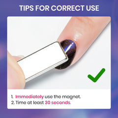 SUPWEE magnetic stick demonstrates easy cat eye pattern creation at home
