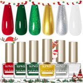 SUPWEE Christmas nail polish red bottle highlights classic holiday color for quick, festive manis