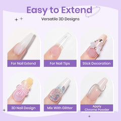 SUPWEE chrome powder options add high-shine accents for chic nail designs.