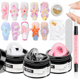 SUPWEE Clear solid builder gel set for at home extensions and shaping