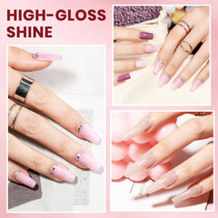 SUPWEE Nude Nail Polish Set bottle shot highlights a glossy finish and even color