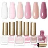 SUPWEE Nude Nail Polish Set packaging displays elegant neutrals for versatile everyday wear
