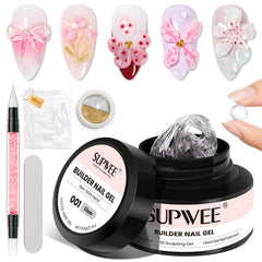 SUPWEE solid builder nail gel clear bottle offering 60g capacity for durable extensions