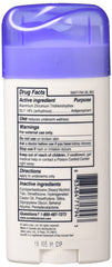 Sure Original Solid Unscented deodorant bottle close-up shows unscented, gentle formula