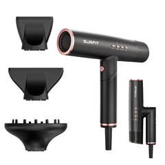 Surfit hair dryer with diffuser provides salon-grade diffusion for frizz-free curls.