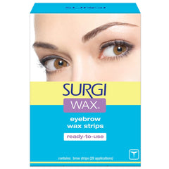 Surgiwax Brow Shapers 28 aplicaciones permiten cejas definidas con precisión.