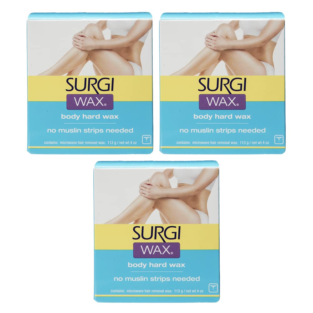 Surgiwax honey wax strips for home salon-quality removal on facial areas.
