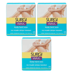Surgiwax honey wax strips for home salon-quality removal on facial areas.