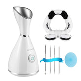 Surwit GETANYE Nano Ionic Face Steamer emitting micro mist for deep hydration.