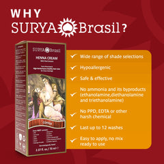 Surya Brasil Henna Cream Copper gloves ready for mess-free color application.