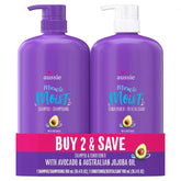 Susicit Aussie Miracle Moist shampoo bottle showcases paraben-free hydration for dry hair.
