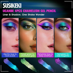 SUSIKEKI metallic glitter finish adds dimension to eye makeup