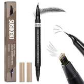 SUSIKEKI dual-ended-pencil curved-tip for precise brow shaping and feather-like strokes.