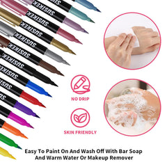 SUSIKEQI tattoo stickers 43 designs for ready-to-use options