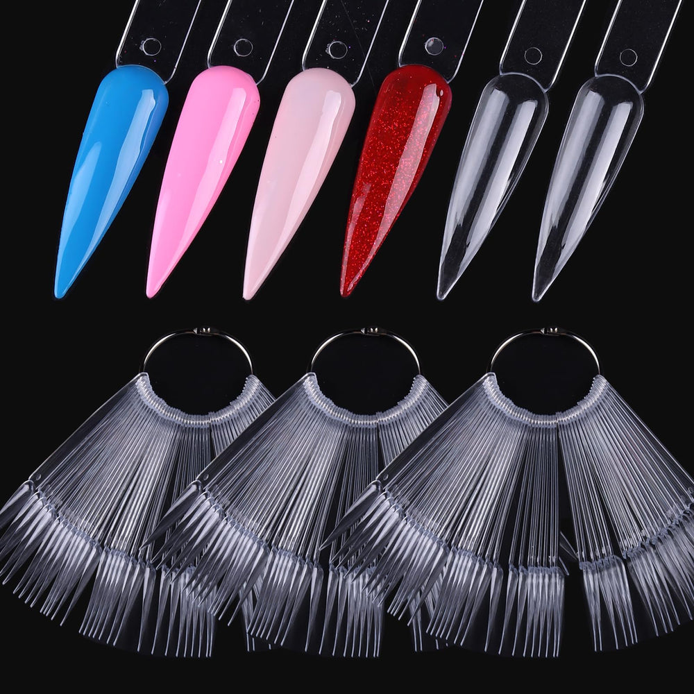 SUTOKAKA nail swatch sticks with ring display organized color samples for professionals.