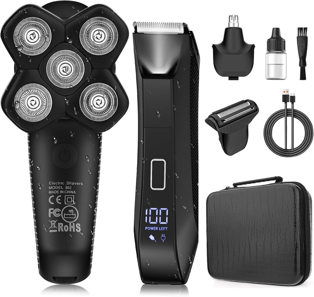 Suttik Manscape body trimmer kit—interchangeable heads for head-to-toe grooming