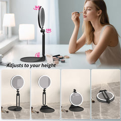 Suupvaor travel makeup mirror with built-in lighting for on-the-go tasks