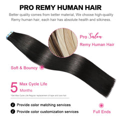 SUYYA tape-in extensions pack volume option image highlights 20 pieces.