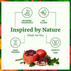 SVA Organics Pomegranate Seed Oil applied to the face for gentle hydration.