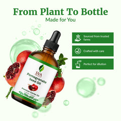 Hair scalp massage with SVA Organics Pomegranate Seed Oil for nourishment.