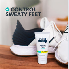 SweatBlock handshake-dry-firm captures confident, sweat-free handshakes